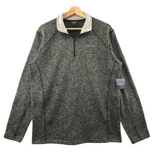 New Eddie Bauer Jacket Men M Radiator Fleece 1/4 Zip Sweater Pullover Outdoor